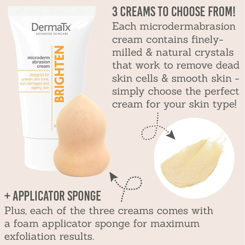 DermaTx Microdermabrasion Cream features