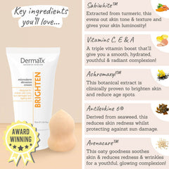 DermaTx Microdermabrasion Cream Brighten ingredients