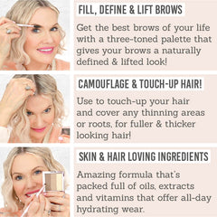 Benefits of Doll 10 OverARCHiever Multi-Dimensional Volume Powder for Brows & Hair