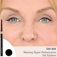 Lash Star Hyper Performance Gel Eyeliner results on fair skin
