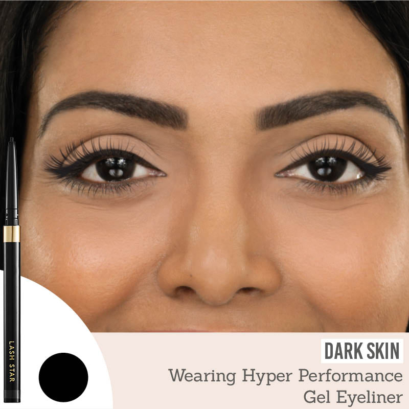 Lash Star Hyper Performance Gel Eyeliner results on dark skin