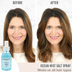 Sachajuan Hair Surf Spray before and after results