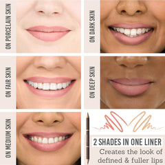 Studio 10 Age Reverse Lip Liner on different skin tones