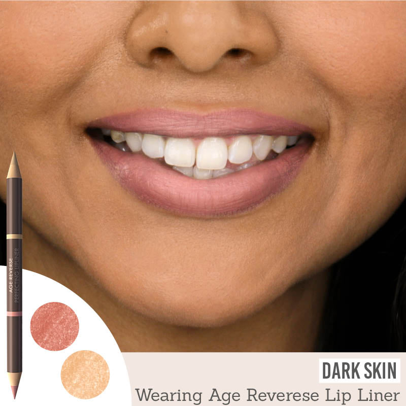 Studio 10 Age Reverse Lip Liner on dark skin