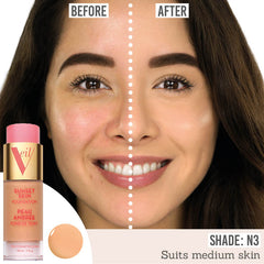 Veil Sunset Skin Foundation in shade N3 on medium skin